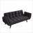 Sofas Couches | Modern 2-Seater Convertible Sofa, 74 Inch for Apartment Small Space Bedroom | Black | Polyester Blend-124630669