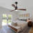 48 Inch Modern Ceiling Fan With Lights 3 Wood Fan Blade Noiseless Reversible Motor Smart Remote Control-250080014-250080049