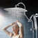 12 Inch All-metal Dual Shower Head with Massage Mode Equipped 