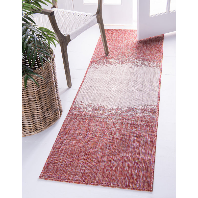 Beedeville Abstract Indoor / Outdoor Rug, Runner 2' x 6'1"