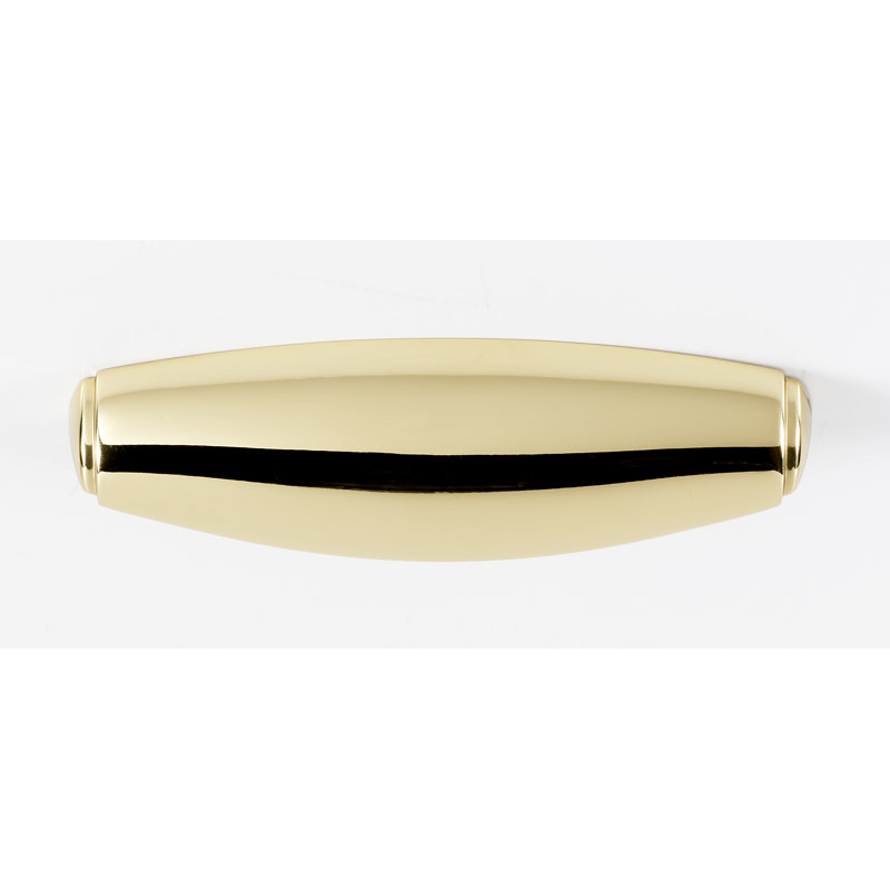 Royale 3" Center to Center Cup/Bin Pull, Polished Brass, 3''