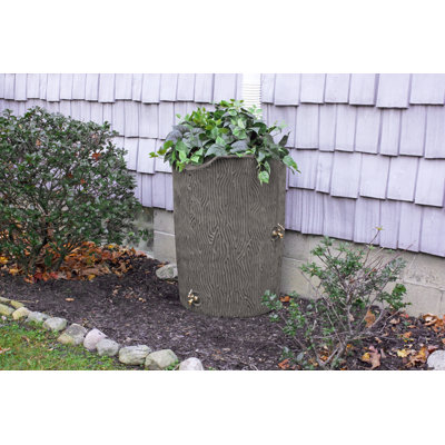 Impressions Bark 50 Gallon Rain Barrel