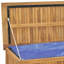 Marlow Home Co. Gunderson 114cm W Water Resistant Teak Solid Wood Deck Box in Brown