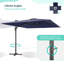 Parasol en porte-à-faux 11,5 pi x 9 pi Shavonne-994390682