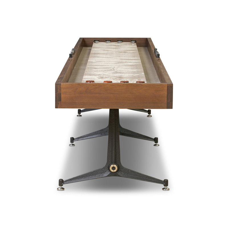 Small Shuffleboard Table-Ebonized Oak, 13ft, Ebonized Oak