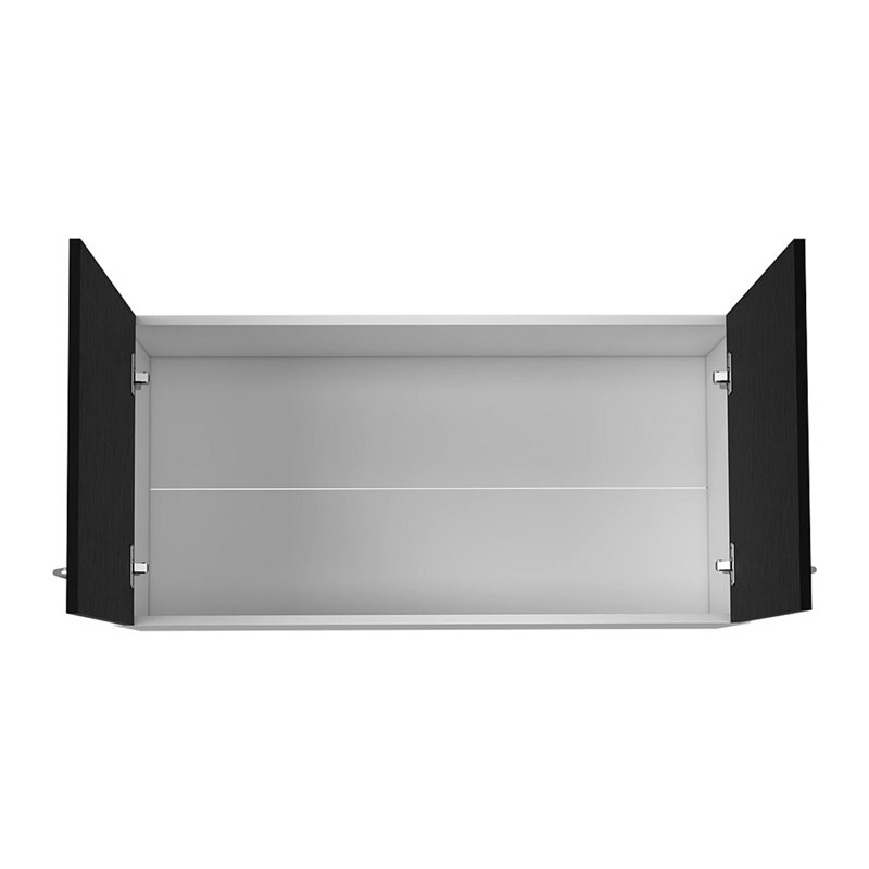 Armoire murale 2 portes intérieures H2, Noir, noir, noir, noir