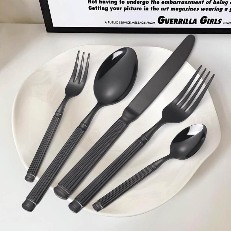 Lark Manor™ Lark Manor™ Bortola Stainless Steel Flatware Set - Service for 4