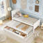 Lit plateforme simple avec lit gigogne et tiroirs-481610568