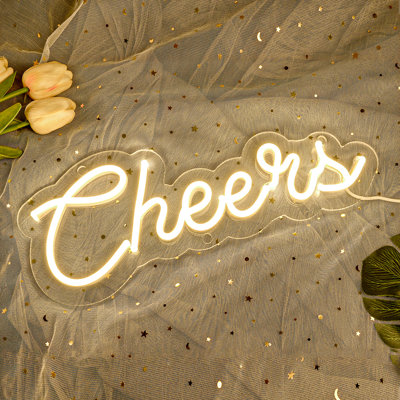 Debora 5.5" LED Cheers Neon Sign
