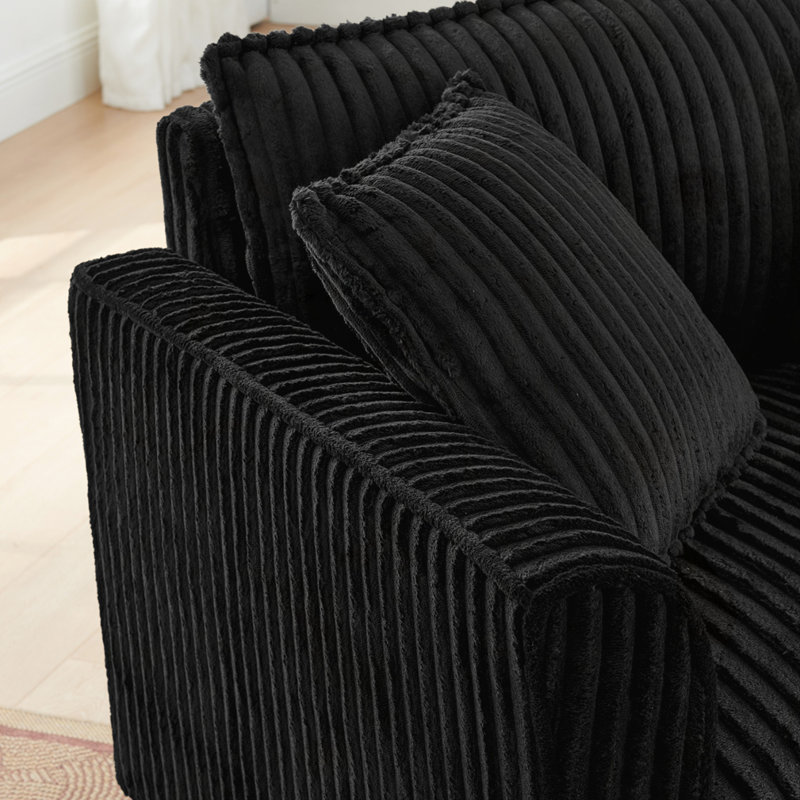Single-person sofa chair, Black