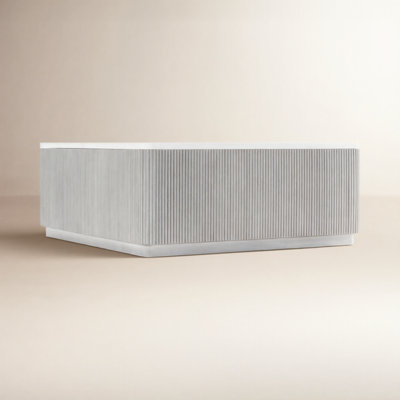 Colonnade Faux Stone Solid Coffee Table