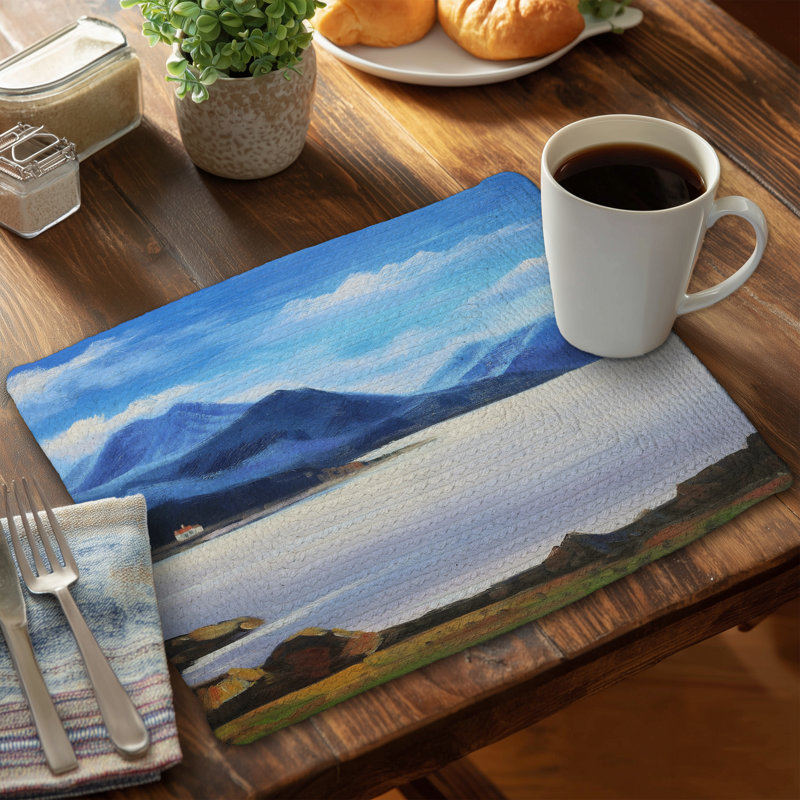 Napperon Coastal Blue Scenic