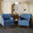 Luxury Tufted High Leg Armchair with Nailhead Trim and Plush Thick Padded Cushion-204435076