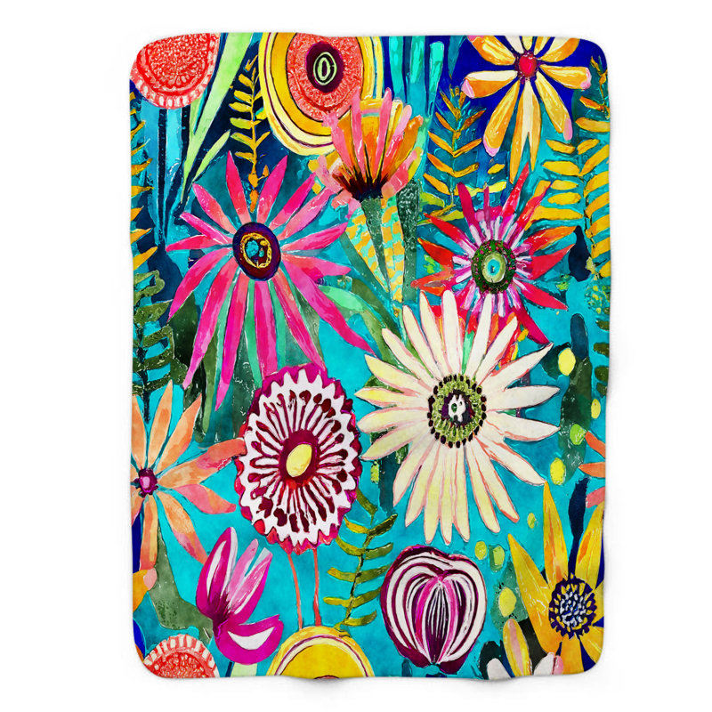 Jeté Rainbow Petal Riot, L 50 po x L 60 po