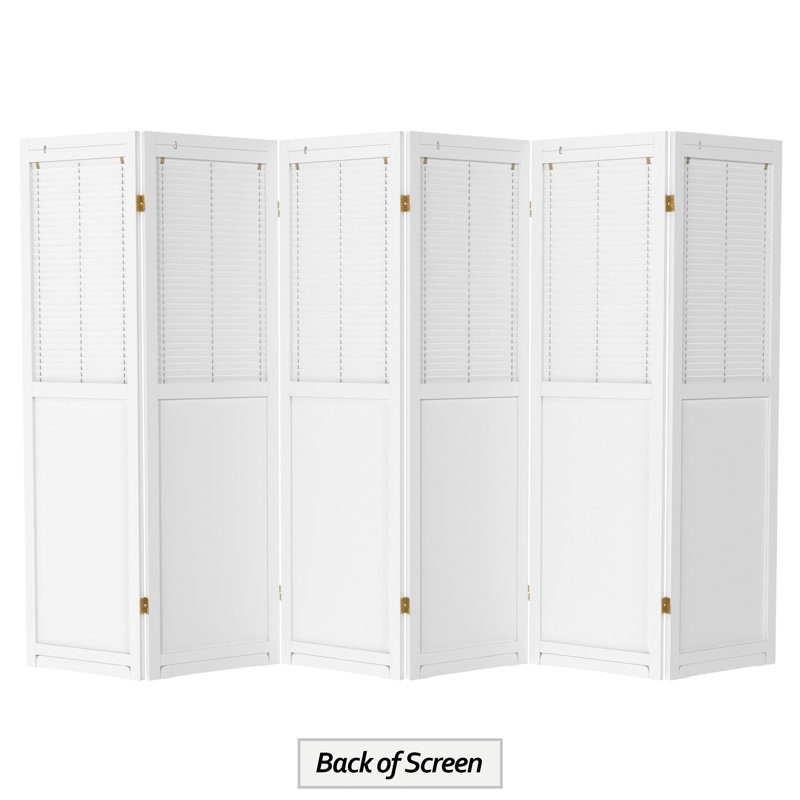 Cloison pliante haute de 6 pi Cayenna, 6, Blanc