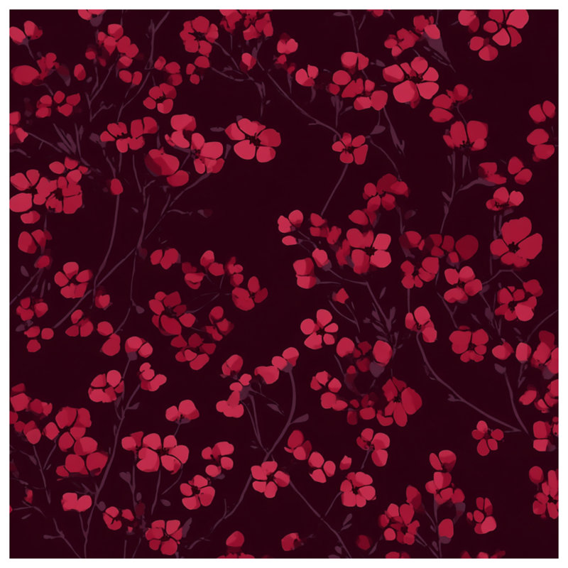 Tapisserie murale florale - Décoration murale nature, 50in H x60in W with 4 Grommets