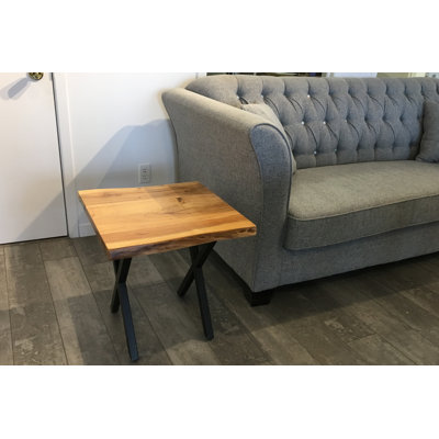 Mota Solid Wood Top End Table