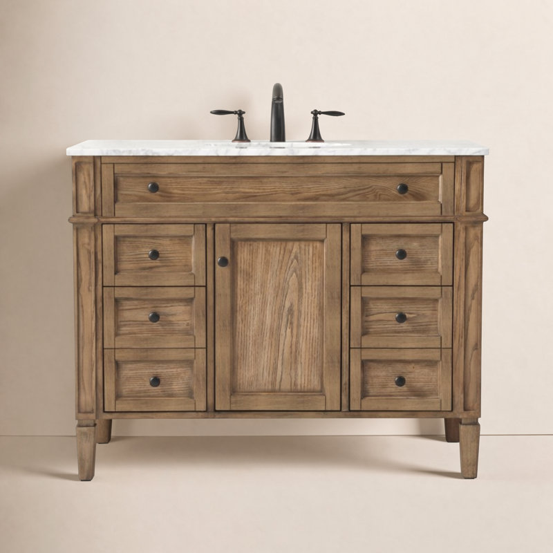 Ensemble de meuble-lavabo simple 42 po Rivers, Bois flotté