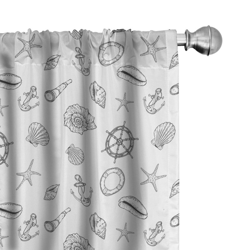 Semi-Sheer Rod Pocket Sliding Panel, 28" x 95"
