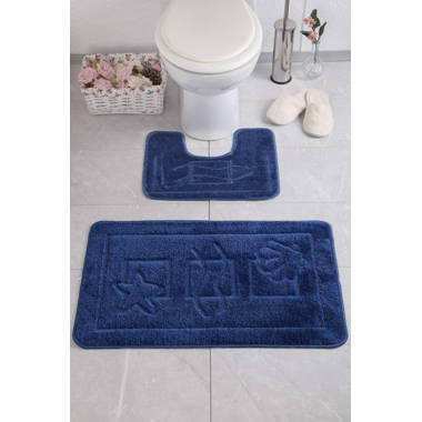 Tache 2 Piece Bathroom Contour Rug Bath Mat (2PCMF)