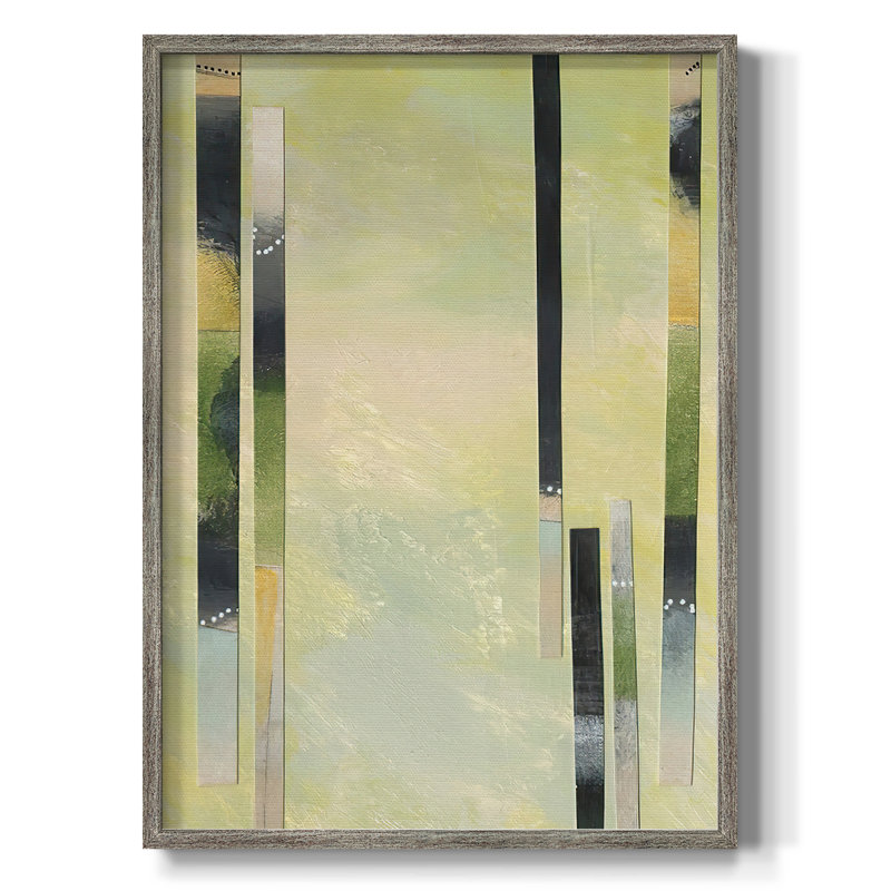 «Neutral Assemblage IV», reproduction encadrée - bois massif, H 11 po x l 9 po