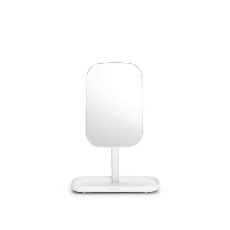 Miroir avec plateau de rangement Brabantia ReNew, Blanc