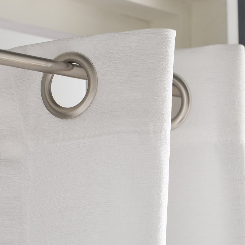 Paire de rideaux semi-transparents avec œillets Ratcliff, Hiver, l 54 po x L 108 po
