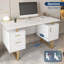 Heild 23'' W Rectangle Computer Desk with and Cabinet-998376199