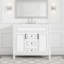 Meuble-lavabo 36 po avec lavabo supérieur, armoire de rangement moderne avec 2 portes à fermeture douce et 2 tiroirs, meuble-lavabo simple -107394924