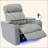 Power Motion Recliner Electric Power Recliner With USB Charging Port, Hidden Arm Storage, Convenient Cup Holder And Bluetooth Speaker