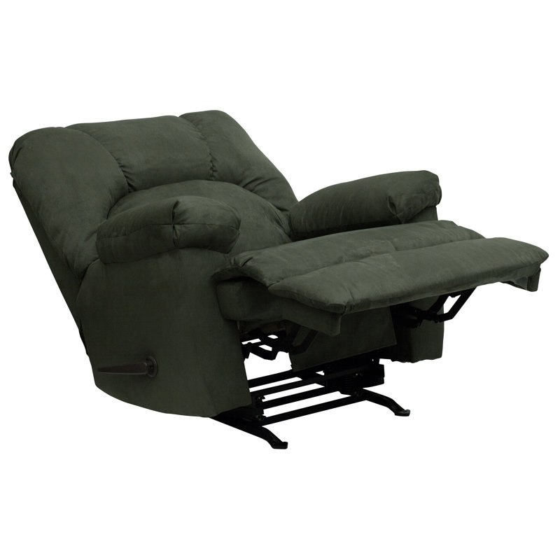 Ranee Upholstered Recliner, Montana Loden Microfiber Suede