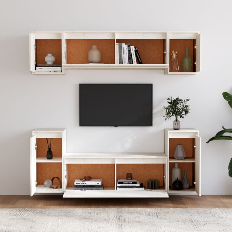 Giacamo Unfinished Entertainment Centre, White