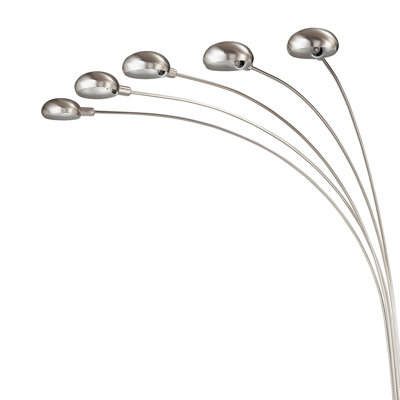 92-inch Arc 5-light Dome Shade Metal Floor Lamp