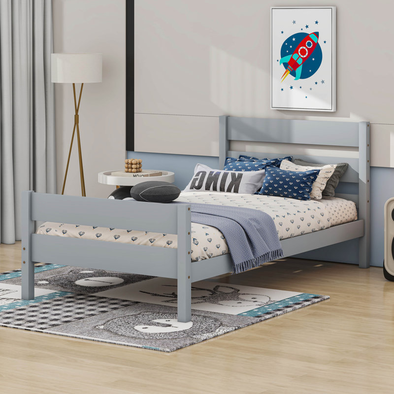 Cadres de lit plateforme en bois, Grey
