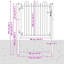 155 cm W Gate Fencing
