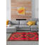 Tapis rouge foncé Lynnisha 3 pi 7 po x 6 pi 5 po