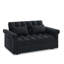 Loveseats Sofa Bed With Pull-Out Bed,Adjsutable Back-Black