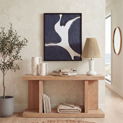 Andez 22" White Marble Table Lamp