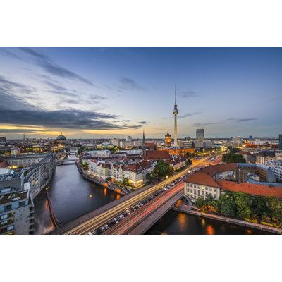 Berlin, Allemagne, horizon, photographie sur toile tendue