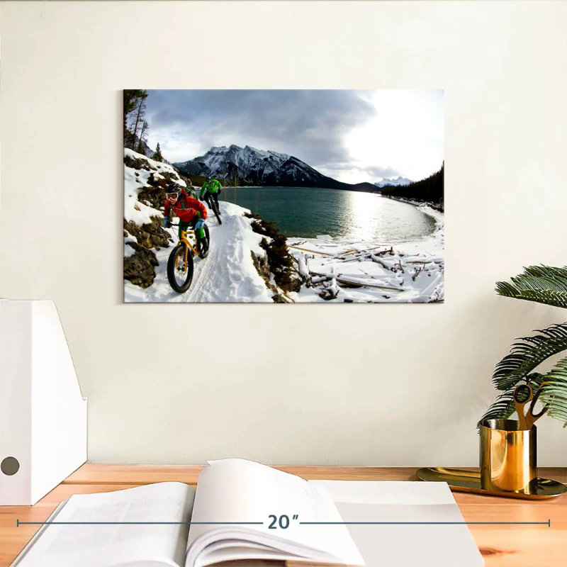 Banff Winter Bike Ride, 8" H x 12" W