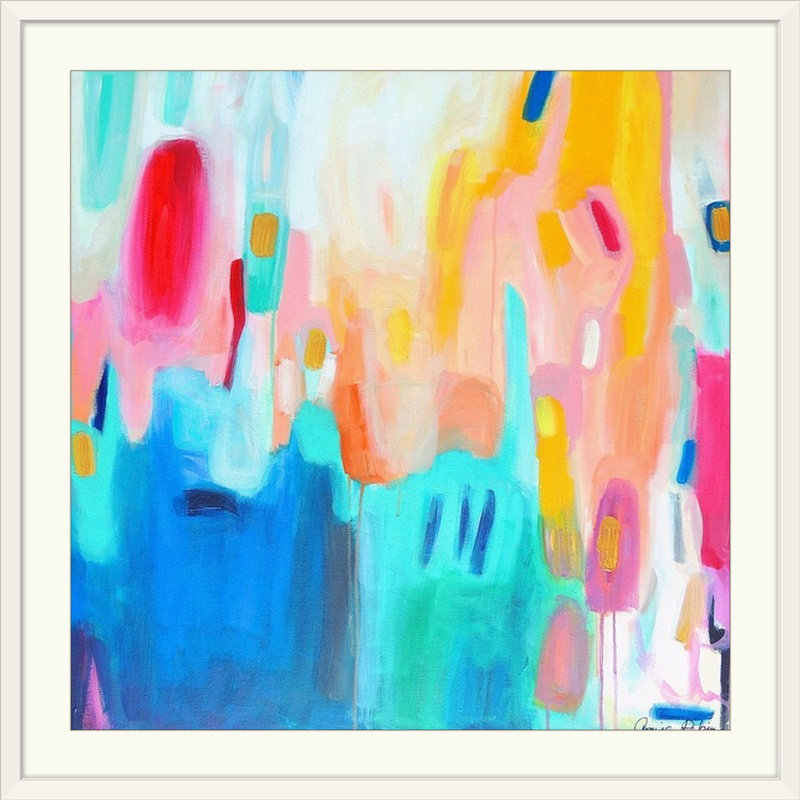 Reproduction d'art «Fultonham», «Road Road», H 28 x l 28 po x P 1 po, Cadre blanc