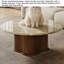Table basse ronde en marbre de style médiéval-2042682992-2042682993