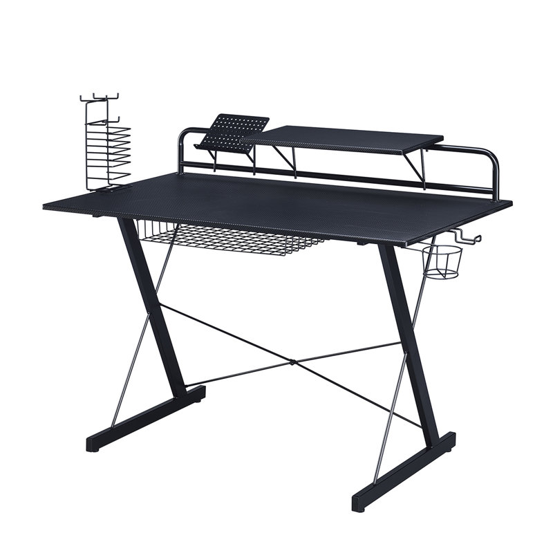 Bureau d'ordinateur avec tablette en carbone