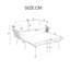 120cm Wide Curved Steel Patio Daybed-1845047406