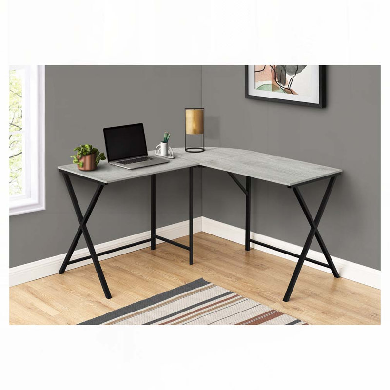 Home Office L Shape Computer Desk, Gray
