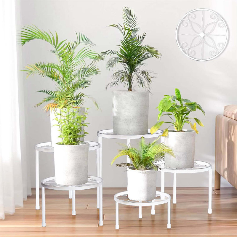 Plant Stand - Set of 5, White
