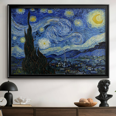 The Starry Night-Vincent van Gogh-Framed Gallery Wrapped Canvas-1889