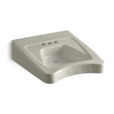 Morningside™ Ceramic 20" Wall Mount Bathroom Sink with Overflow