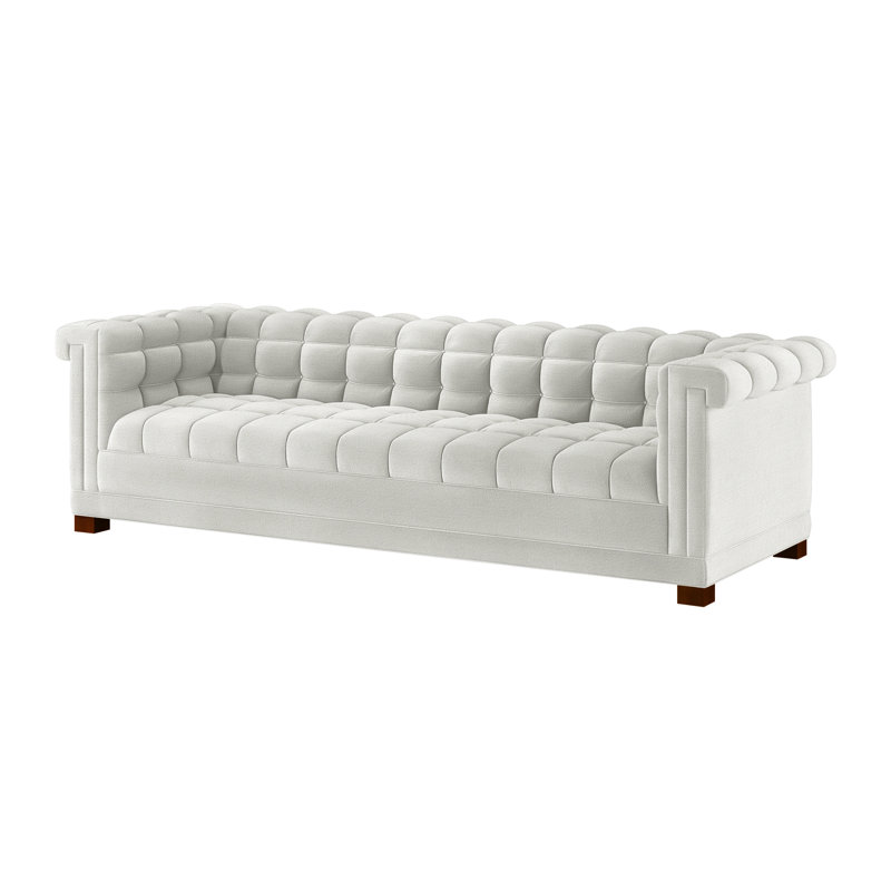 Vittorio Tufted Sofa, Merino Pearl (Performance fabric) 1360-91, Cambridge