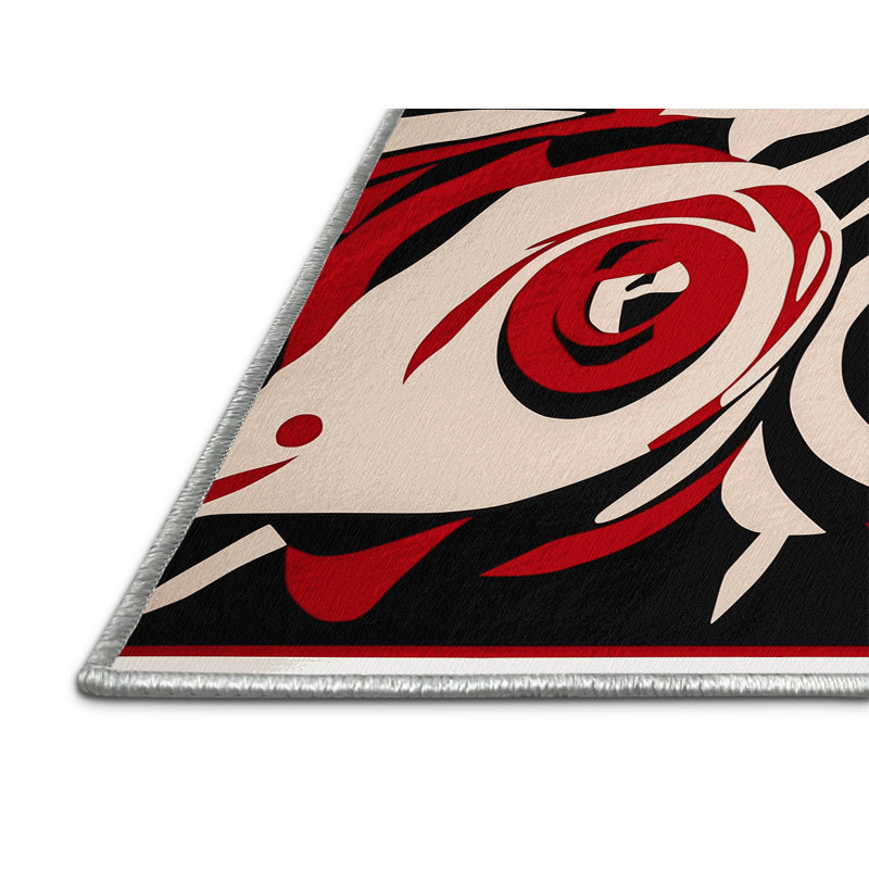 Sinister Whirl Rug, Square 3'